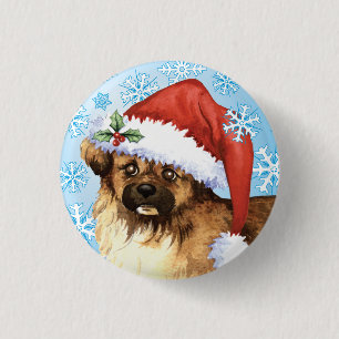 Happy Howlidays Tibetan Spaniel 3 Cm Round Badge