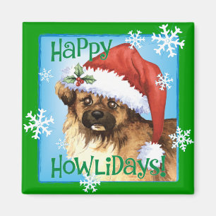 Happy Howlidays Tibetan Spaniel Magnet