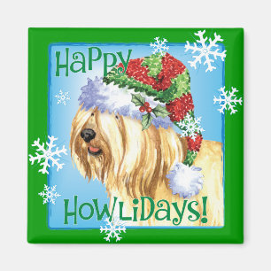 Happy Howlidays Tibetan Terrier Magnet