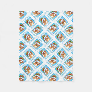 Happy Howlidays Toller Fleece Blanket