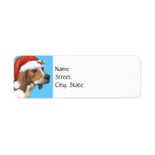 Happy Howlidays Treeing Walker Return Address Label