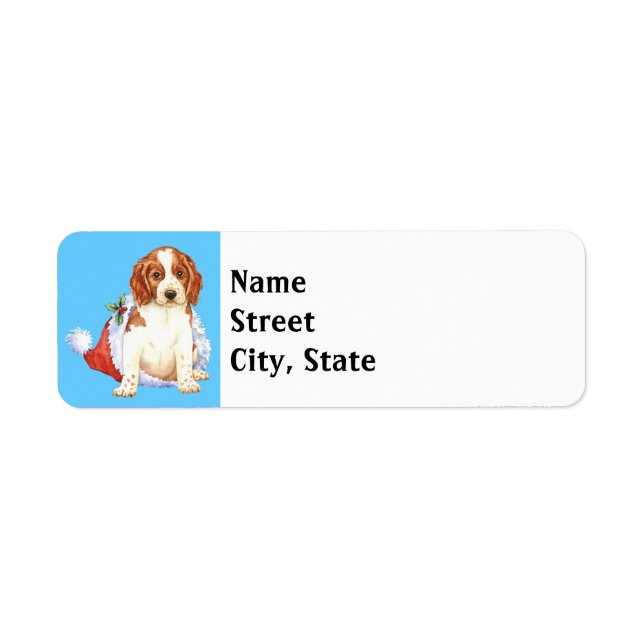 Happy Howlidays Welshie Return Address Label (Front)