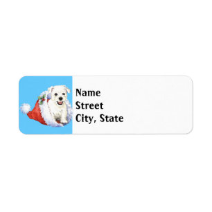Happy Howlidays Westie Return Address Label