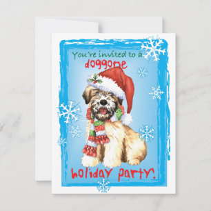 Happy Howlidays Wheaten Invitation