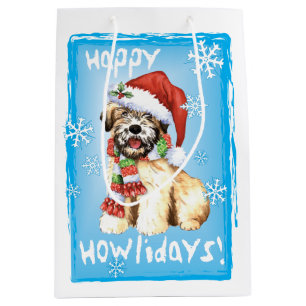 Happy Howlidays Wheaten Medium Gift Bag