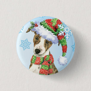 Happy Howlidays Whippet 3 Cm Round Badge