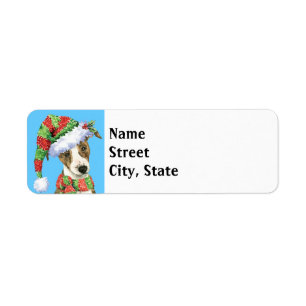 Happy Howlidays Whippet Return Address Label