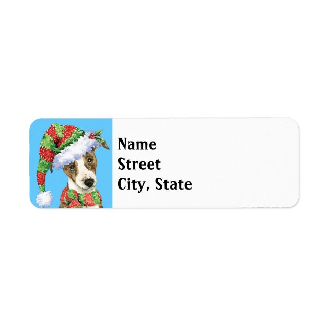 Happy Howlidays Whippet Return Address Label (Front)
