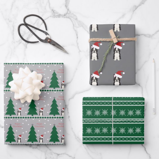 Happy Howlidays Wrapping Paper Sheet (Front)