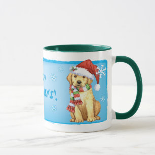 Happy Howlidays Yellow Lab Mug