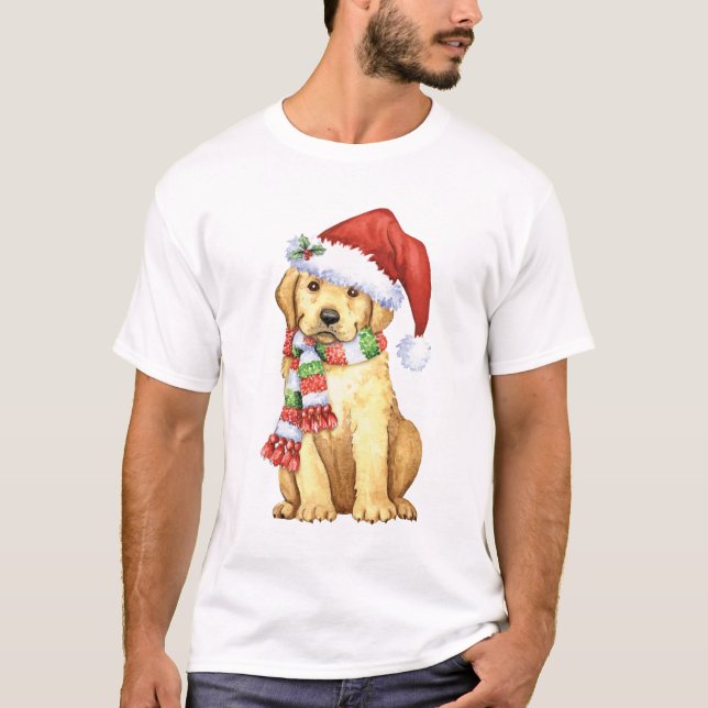 Happy Howlidays Yellow Lab T-Shirt (Front)