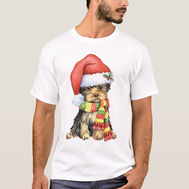Happy Howlidays Yorkie T-Shirt (Front)