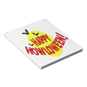 "HAPPY HOWLOWEEN" BATS NOTEPAD
