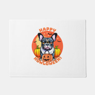 Happy Howloween French Bulldog frenchie dog hallow Doormat