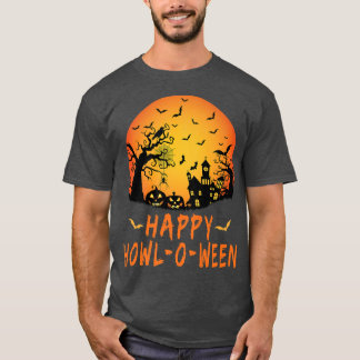 Happy Howloween, Scary Spooky Spider Bat, Hallowee T-Shirt