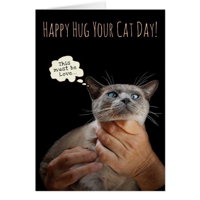 Happy Hug Your Cat Day (customisable) (Front)