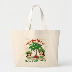 Happy Hula Days 3 Large Tote