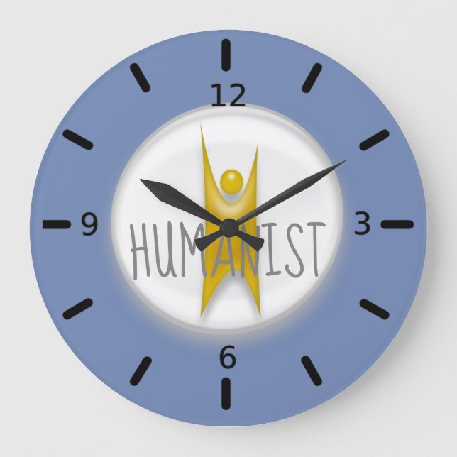 Happy Human Humanist Large Clock (Front)