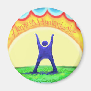Happy HumanLight.jpg Magnet