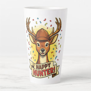 Happy hunting celebration deer fun festive huntin latte mug
