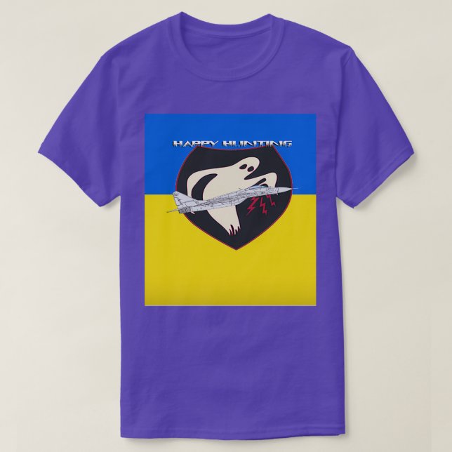 Happy Hunting Ghost Of KyivFlag size T-Shirt (Design Front)