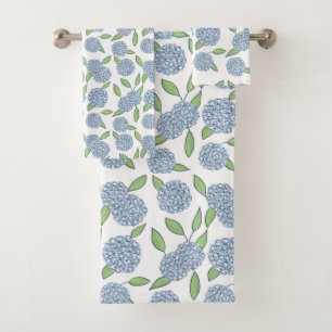 Happy Hydrangea Preppy College or Housewarming Bath Towel Set