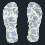 Happy Hydrangeas Something Blue Wedding Weekend Thongs<br><div class="desc">A sweet and unexpected something blue as you get ready on your wedding weekend. Would be a great bridesmaid gift! Flower girl option available in my shop.</div>