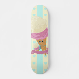 Happy Ice Cream Cone Skateboard