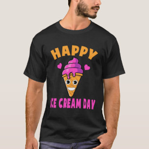Happy Ice Cream Day Cute Ice Pop Lover Kids Toddle T-Shirt