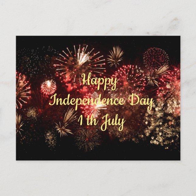 Happy Independence Day 1 th July Postcard (Front)