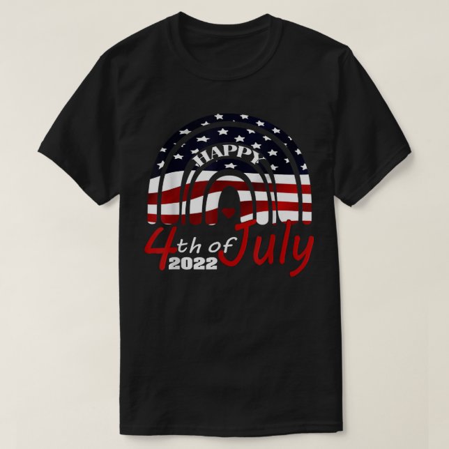 Happy Independence Day 2022, Happy 4th OF July 202 T-Shirt (Design Front)