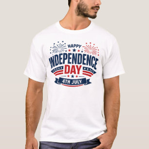 Happy Independence Day 4th July Patriotic T-Shirt