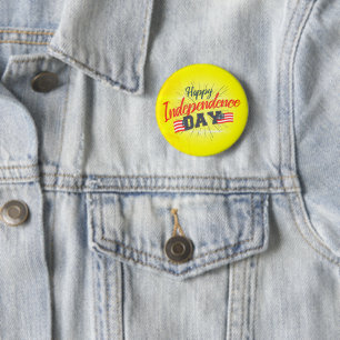 Happy Independence Day - 4th of July Gift 6 Cm Round Badge