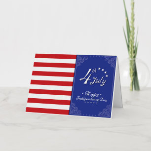 Happy Independence Day America Foil Greeting Card