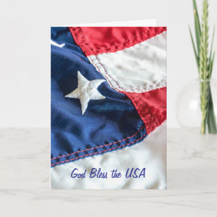 Happy Independence Day-American flag Card