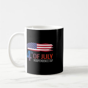 Happy Independence Day American Flag For Men Women Coffee Mug