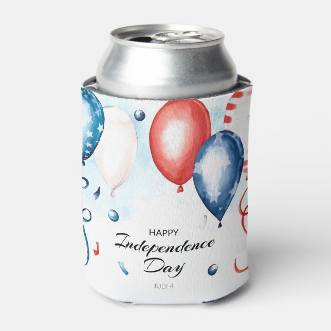 Happy Independence Day Can Cooler (Can Front)