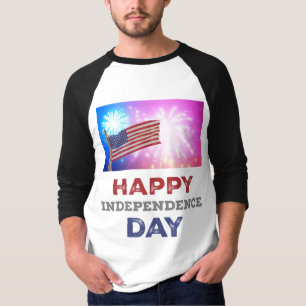 Happy Independence Day Fireworks T-Shirt