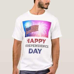 Happy Independence Day Fireworks T-Shirt