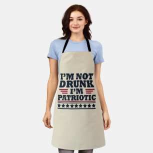 Happy independence day funny 4th of july apron