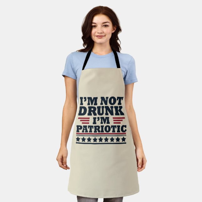 Happy independence day funny 4th of july apron (Worn)
