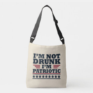 Happy independence day funny 4th of july crossbody bag