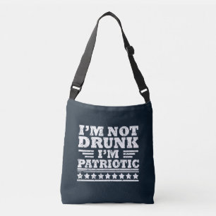 Happy independence day funny 4th of july crossbody bag