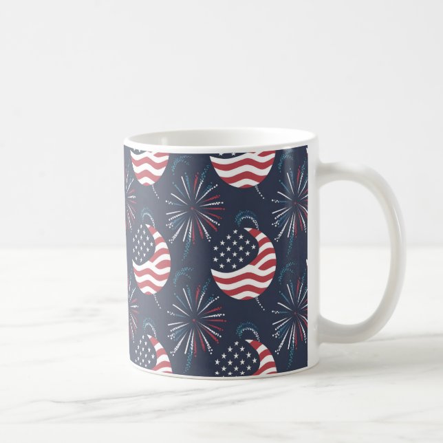 Happy Independence Day & July 4 Gift Coffee Mug (Right)