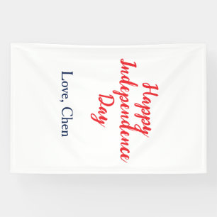 happy independence day red blue labour american si banner