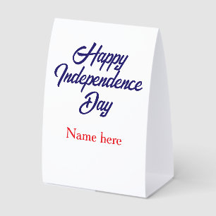 happy independence day red blue name american day