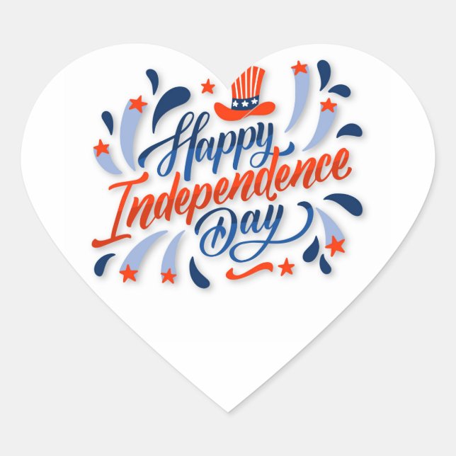 Happy Independence Day sticker  (Front)