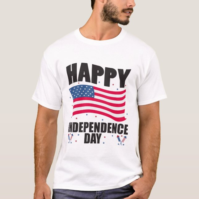 Happy Independence day T-Shirt (Front)