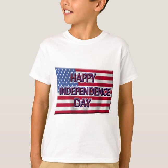 Happy Independence Day T-Shirt (Front)