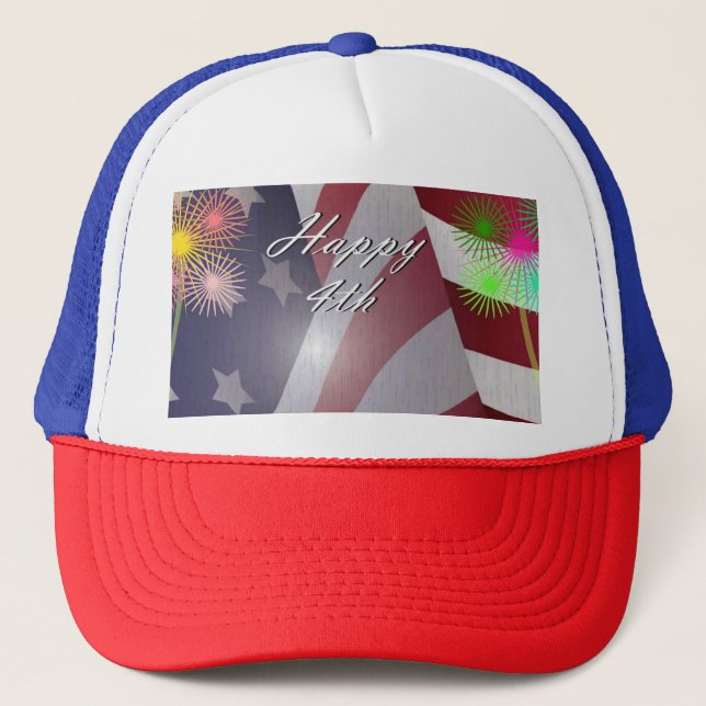 Happy Independence Day! Trucker Hat (Front)